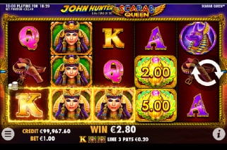 John Hunter and the Tomb of the Scarab Slot Logo Win