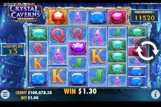 Crystal. Caverns Megaways Mobile Slot Game