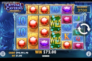 Crystal. Caverns Megaways Slot Win with Wilds