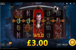 Dracula Awakening Slot Wilds Feature
