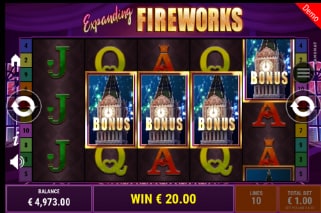 Expanding Fireworks Bonus Scatters