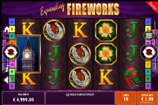 Expanding Fireworks Mobile Slot Game