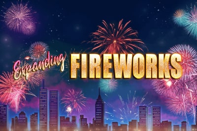 Expanding Fireworks Slot Logo