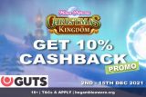 GUTS Casino Cashback on Moon Princess Christmas Kingdom