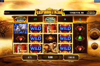 MegaJackpots Elephant King Stacked Wilds