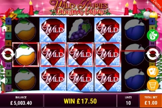 Wild Rubies Christmas Edition Stacked Wilds