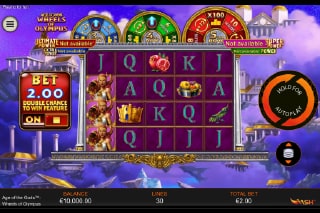 Age of the Gods Wheels of Olympus Mobile Slot Game
