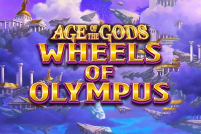 Age of the Gods Wheels of Olympus Slot Logo