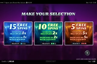 Agent Jane Blonde Max Volume Bonus Selection