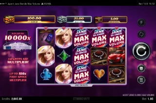 Agent Jane Blonde Max Volume Mobile Slot Game