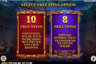 Magicians Secrets Free Spins Pick