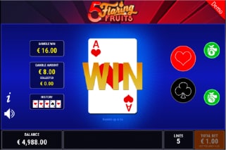 5 Flaring Fruits Gamble Win