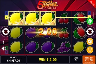 5 Flaring Fruits Slot Win