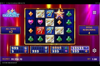 5 Star Knockout Slot Win
