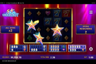 5 Star Knockout Slot Bonus