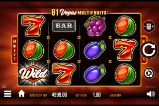 81 Vegas Multifruits Mobile Slot Game