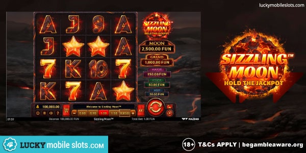 Wazdan Sizzling Moon Hold The Jackpot Slot Game