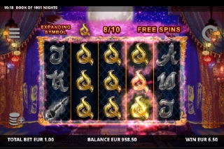 Book of 1001 Nights Free Spins Bonus