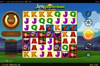 Lucky Leprechaun Clusters Mobile Slot Game