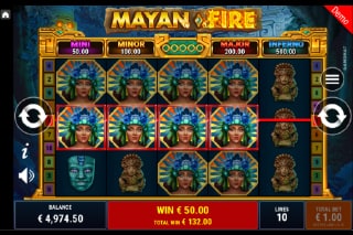 Mayan Fire Free Spins Bonus