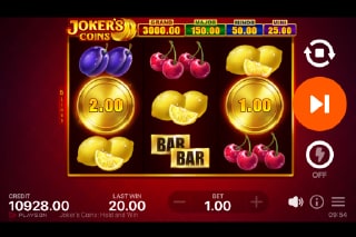 Jokers Coins Hold and Win Slot Feature