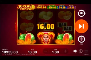 Jokers Coins Hold and Win Slot Win