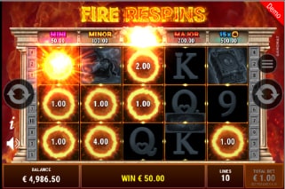 Divine Fire Fire Respins Bonus