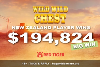 NZ Slots Player Wins Red Tiger Wild Chest Slot Jackpot