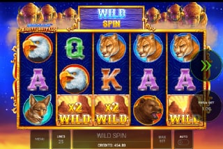 Diamond Link Mighty Buffalo Slot Wilds
