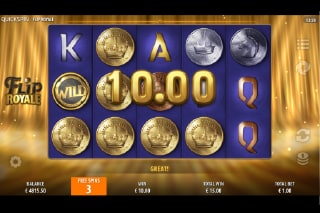 Flip Royale Free Spins Bonus Win