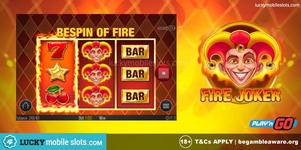 5 Reel Fire Joker Slot Machine