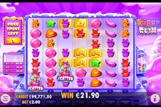 Sugar Rush Free Spins Win