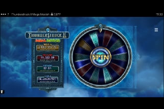 Thunderstruck II Mega Moolah Jackpot Wheel