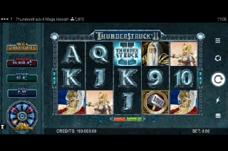 Thunderstruck II Mega Moolah Mobile Slot