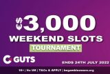 Enter the €$3,000 GUTS Casino Slots Tournament Weekend