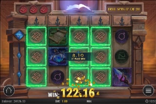 Merlins Grimoire Free Spins Win