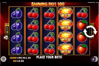 Shining Hot 100 Slot Wilds