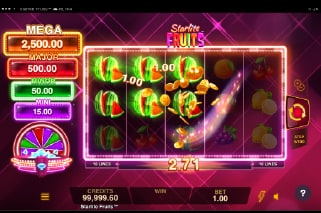 Starlite Fruits Slot Win