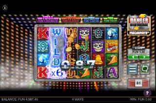 Danger High Voltage Megapays Mobile Slot