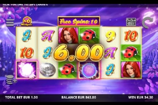 Fortune Tellers Charm 6 Free Spins Win