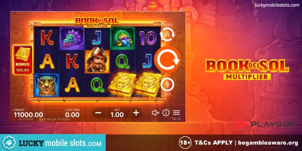 Playson Book Del Sol Multiplier Slot Game - One of the Tournament Slots