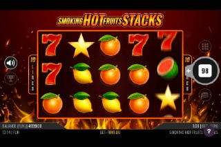 1x2 Network - Smoking Hot Fruits Stacks - Gameplay Demo