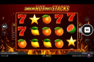 Smoking Hot Fruits Stacks Slot Game