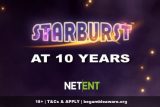 Starburst Slot Reaches 10 Years Old