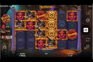 Beastwood Expanding Reels Bonus Feature