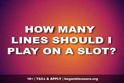 How Many Lines To Play On Slots?