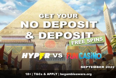 Get Your Hyper Casino & Fun Casino Free Spins