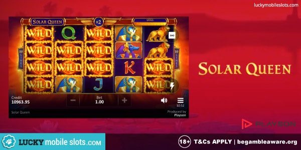 Playson Solar Queen Slot Game with Wilds
