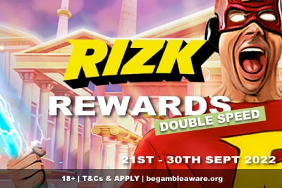 Rizk Rewards Double Speed Promo - Sept 2022