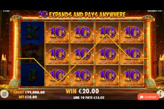 Book of Tut Respin Expanding Scatters Win